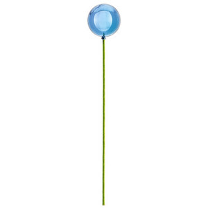 N234302SV Vickerman - 3 in Blue Shiny Ball Stick Christmas Ornament - 12 Pack