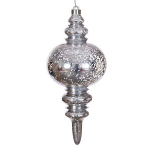 N241543D Vickerman - 13 in Oat Mercury Finial Christmas Ornament