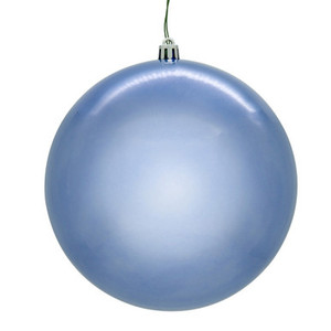 N591229DPVL Vickerman - 4.75 in Periwinkle Pearl Seamless Ball UV Outdoor Christmas Ornament - 4 Pack