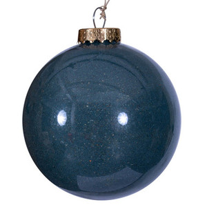 RV231802 Vickerman - 6 in Denim Ball Christmas Ornament - 2 Pack