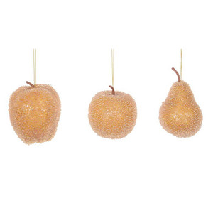 RX240108 Vickerman - 3.5 in Gold Assorted Pinecone Christmas Ornament - 3 Pack