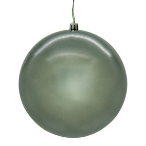 N592587DPVL Vickerman - 10 in Pewter Pearl Seamless Ball UV Outdoor Christmas Ornament