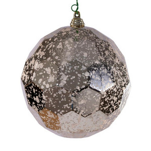 MC240143 Vickerman - 4.75 in Oat Honeycomb Mercury Ball Christmas Ornament - 4 Pack