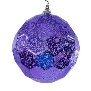 Vickerman MC240186 Vickerman - 4.75 in Lavender Honeycomb Mercur Ball Christmas Ornament - 4 Pack 