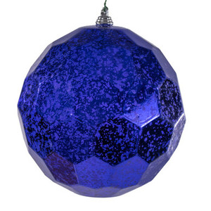 MC240266 Vickerman - 6 in Purple Honeycomb Mercury Ball Christmas Ornament - 2 Pack
