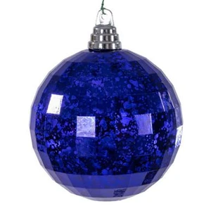Vickerman MC240766 Vickerman - 4.75 in Purple Mirror Mercury Ball Christmas Ornament - 4 Pack 