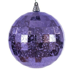 Vickerman MC240986 Vickerman - 8 in Lavender Mirror Mercury Ball Christmas Ornament 
