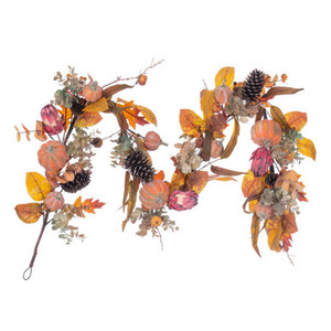 EF233577 Vickerman - 77 in. Orange Christmas Garland - Unlit