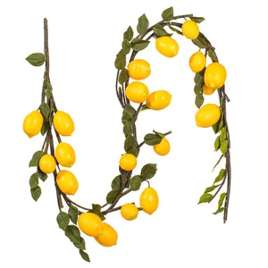 FK171701 Vickerman - 5 ft Green/Yellow Lemon Christmas Garland - Unlit