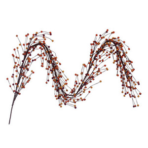 FPQ232772 Vickerman - 6 ft Orange Berry Christmas Garland - Unlit
