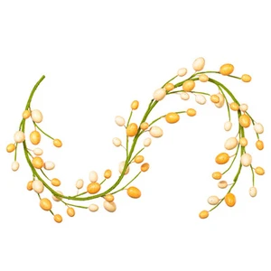 FPQA231160 Vickerman - 60 in. Pastel Orange Easter Egg Christmas Garland - Unlit