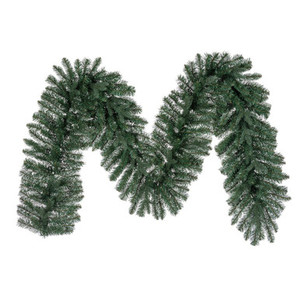 G250814 Vickerman - 9 ft Blue/Green Christmas Garland - Unlit