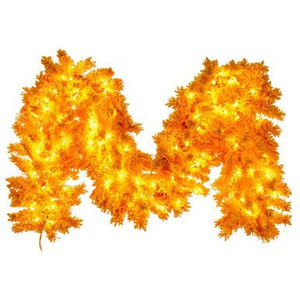 Vickerman K237215LED Vickerman - 9 ft Yellow Christmas Garland - Pre-Lit LED 