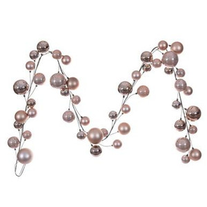 Vickerman N250358 Vickerman - 10 ft Rose Gold Christmas Garland - Unlit 