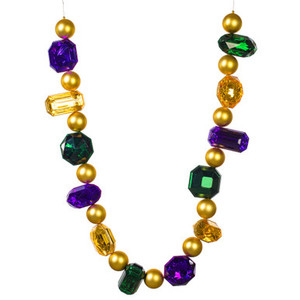 MT233496 Vickerman - 6 ft Green/Purple/Gold Christmas Garland - Unlit