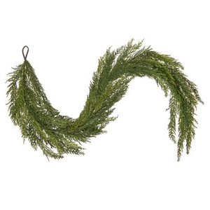 RY250172 Vickerman - 72 in. Green Christmas Garland - Unlit