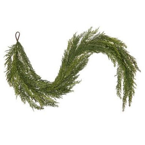 Vickerman RY250172 Vickerman - 72 in. Green Christmas Garland - Unlit 