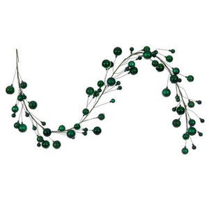 Vickerman N250104 Vickerman - 6 ft Green Christmas Garland - Unlit 