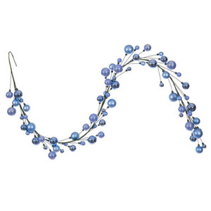 N250129 Vickerman - 6 ft Periwinkle Christmas Garland - Unlit