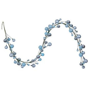 Vickerman N250132 Vickerman - 6 ft Baby Blue Christmas Garland - Unlit 