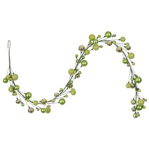 N250154 Vickerman - 6 ft Celadon Christmas Garland - Unlit