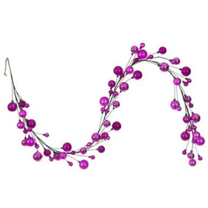 Vickerman N250159 Vickerman - 6 ft Hot Pink Christmas Garland - Unlit 