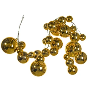 N251708 Vickerman - 6 ft Gold Christmas Garland - Unlit