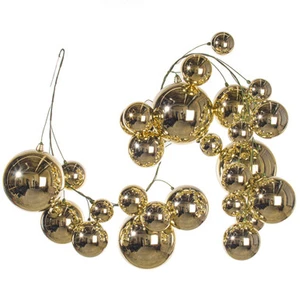 N251738 Vickerman - 6 ft Champagne Christmas Garland - Unlit