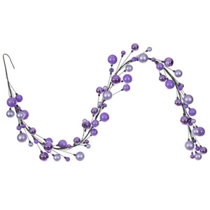 N250186 Vickerman - 6 ft Lavender Christmas Garland - Unlit
