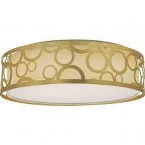 Nuvo Lighting Nuvo 62-986 Natural Brass Ceiling Mount Fixture 