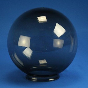 LBS Lighting 8" Smoke Plastic Light Globe Cover with 4"  Lip