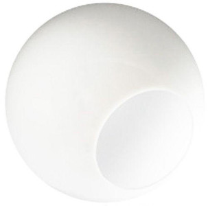 30 Inch White Acrylic Lamp Post Globe - Custom Neckless Opening - 60230-WH-XX