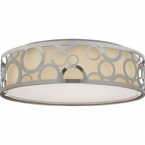 Nuvo Lighting Nuvo 62-988R1 Polished Nickel Flush Mount Fixture 