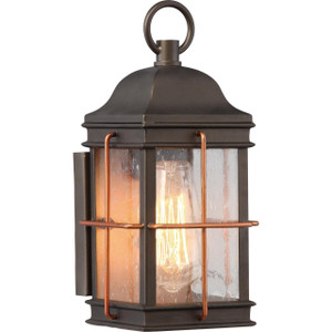 Nuvo Lighting Nuvo 60-5831 Bronze and Copper Wall Lantern Fixture 