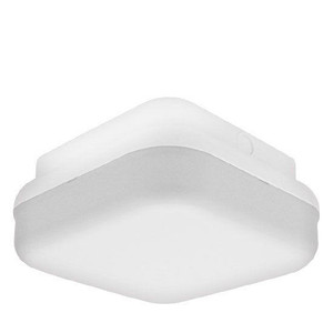 Incon Lighting 14W LED Square White Housing Dual Mount White Polycarbonate Light 3000K 