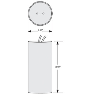 Keystone Technologies Keystone CAP-100MH 100 Watt 12uF Metal Halide Capacitor 