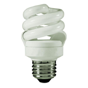  TCP 4890941K 9W CFL T3 Spiral Fluorescent Bulb 4100K 