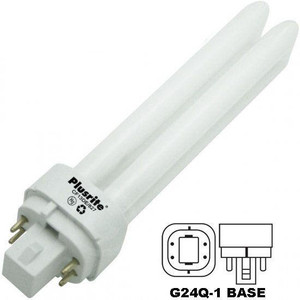  Plusrite CF13DE/827 PL13W/2U/4P/827 4 Pin CFL Light Bulb 4027 