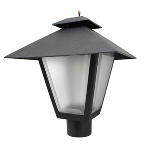 Incon Lighting Colonial Post Top Coach Light Black Fixture with Medium Base 