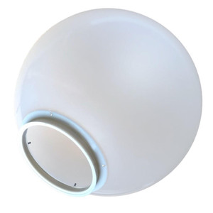 LBS Lighting 18" Frost Acrylic Light Globe with 8" Flange