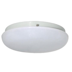 Incon Lighting White Saucer Flush Mount Integrated LED Light Fixture 