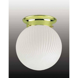 Volume Lighting Volume V7301-2 Roth 1-light Polished Brass Flush Mount Ceiling Fixture 