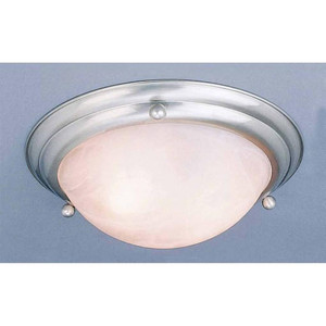 Volume Lighting Volume V6502-33 Lunar 2-light Brushed Nickel Flush Mount Ceiling Fixture 