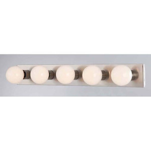 Volume Lighting Volume V1025-33 5-light Brushed Nickel Bathroom Vanity 