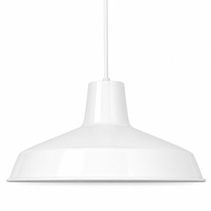 Volume Lighting V1819-6 - 16" Industrial Style White Pendant Light