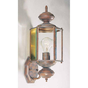 Volume Lighting Volume V9130-22 1-light Prairie Rock Exterior Antique Solid Brass Sconce 