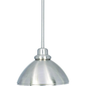 Volume Lighting Volume V1877-33 1-Light Brushed Nickel Mini Bowl Pendant 