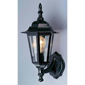 Volume Lighting Volume V9820-5 1-light Black Die Cast Aluminum Outdoor Wall Mount 