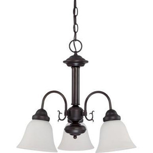 Nuvo Lighting Nuvo 60-3142 Mahogany Bronze 3 Light Ceiling Mount Fixture 