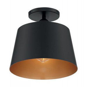 Nuvo Lighting Nuvo 60-7332 Black and Gold Ceiling Mount Fixture 